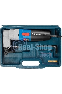 Ножницы лезв. ЗУБР ЗНЛ-500 листовые, 500Вт 1800/мин сталь:2.5мм мин.рад.40мм в кейсе