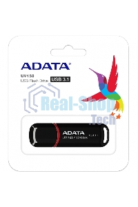 Флешка USB ADATA UV150 (AUV150-128G-RBK), 128Gb, USB 3.0, R/W 100/30, черный