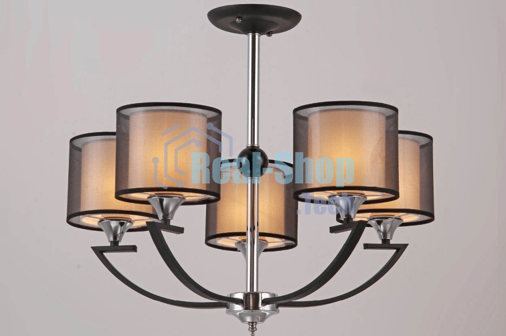 Светильник Hiper 5хЕ27х60Вт Венге/Хром H025-5