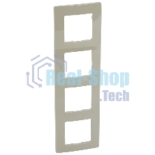 Рамка 4 поста, сл. кость ETIKA 