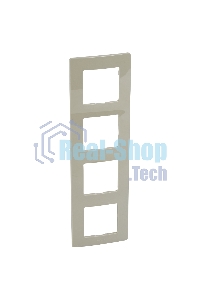 Рамка 4 поста, сл. кость ETIKA 