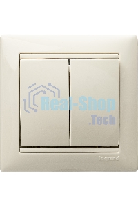 Выключатель Legrand 774305 Valena двухклавишный 10 AX(слоновая кость)