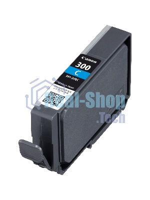 Картридж струйный Canon PFI-300 C EUR/OCN голубой (735 стр.) для Canon imagePROGRAF PRO-300
