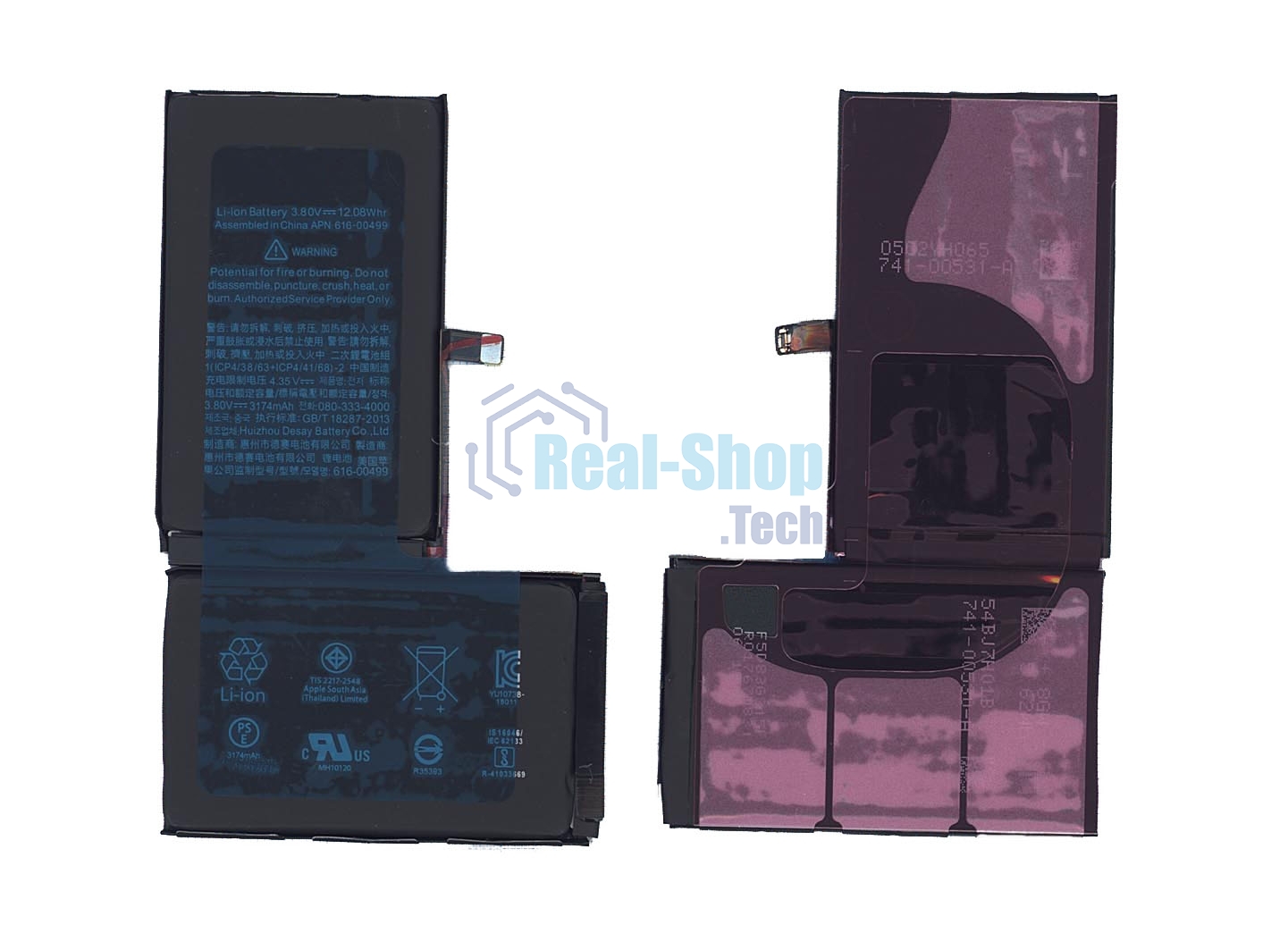 Аккумуляторная батарея для Apple iPhone XS Max 3.80V 3174mAh