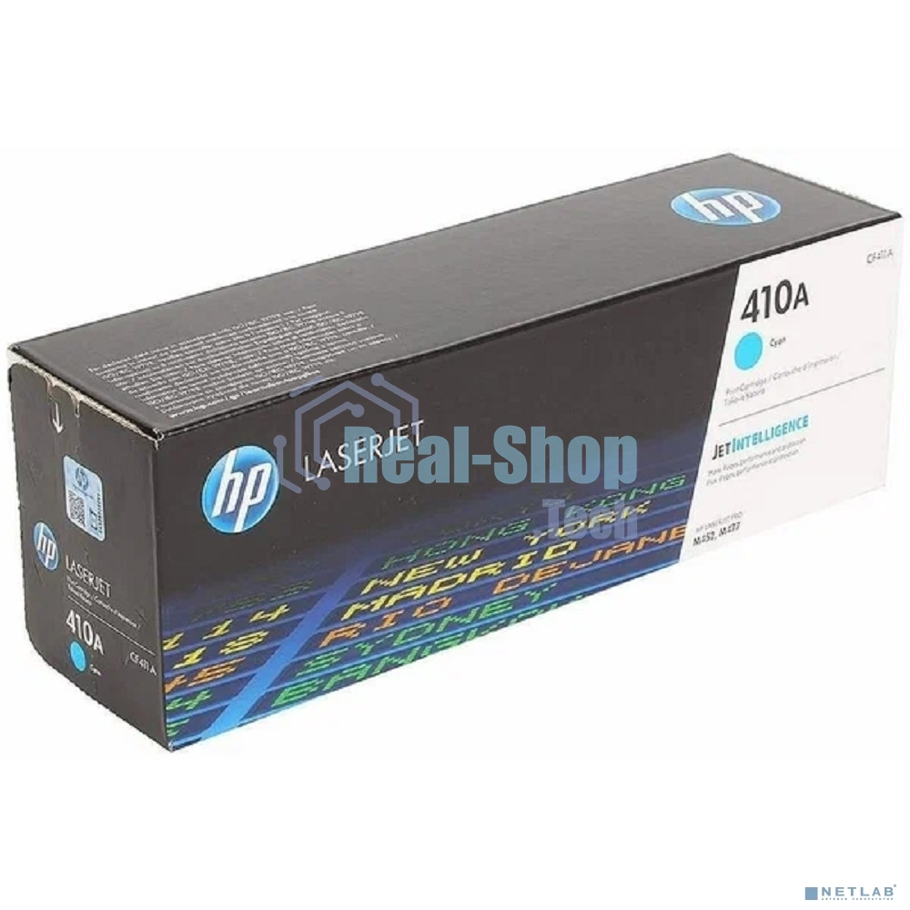 Тонер Картридж HP 410A CF411A голубой для HP LJ Pro M452/M477 (2300 стр.)