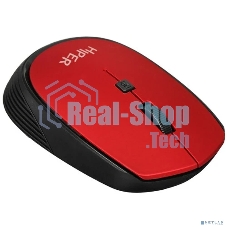 Мышь беспроводная HIPER HOMW-082 красный, 1600 dpi, радиоканал, USB, кнопки - 4