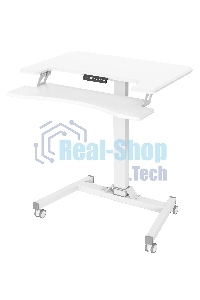 Стол для ноутбука Cactus VM-FDE103 столешница МДФ белый 91.5x56x123см (CS-FDE103WWT)