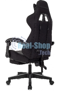 Кресло игровое Zombie Shadow черный Neo Black с подголов. крестов. пластик подст. для ног пластик черный