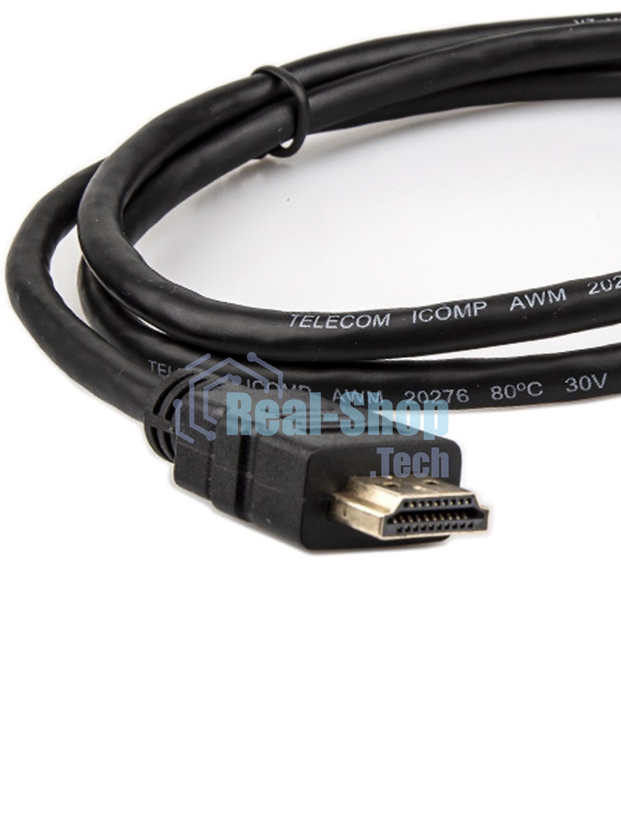 Кабель HDMI-19M --- MiniHDMI-19M ver 2.0+3D/Ethernet,1m Telecom
