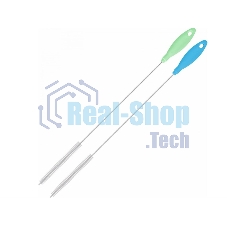 Щетка-ершик длинная для чистки трубки капучинатора, синий зеленый