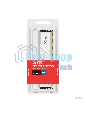 Оперативная память XPG Gaммix D35, DDR4, 8GB (1x8GB), 3200MHz, CL16, UDIMM, с радиатором, белый