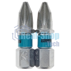 Набор бит Gross 11351 РН2x25, сталь S2, 2 шт