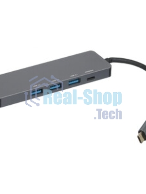USB-концентратор Gembird UHB-D1, USB Type-C, USB/USB Type-C/PD100W/HDMI, USB Type-C