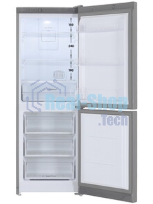 Холодильник Indesit ITS 4160 G серебристый двухкамерный 179/78л морозилка снизу, No Frost