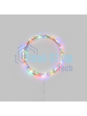 Гирлянда светодиодная Роса 10м 100 LED МУЛЬТИКОЛОР IP20 3хАА (в комплект не входят) NEON-NIGHT
