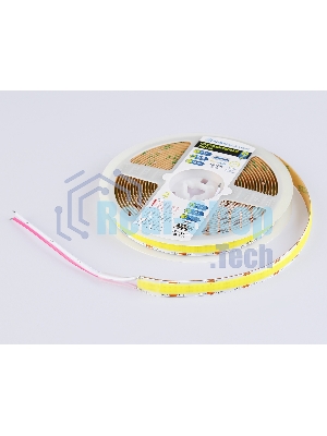Светодиодная лента Ambrella light GS4803 COB 616Led/19W m/ 24V IP20 6500K/ 5m*12mm*2mm (2 конт.)