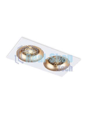 Светильник встраиваемый Ambrella light TN102733/2 WH/GD белый/золото GU5.3 175*92*23