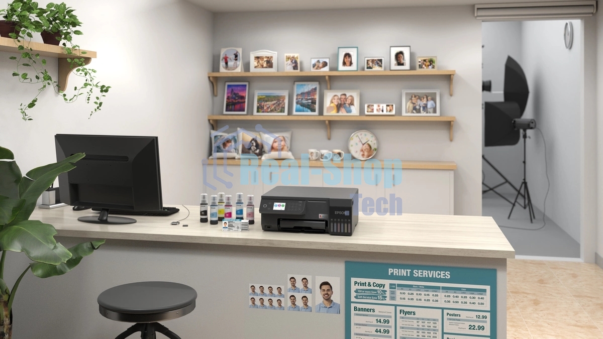 МФУ струйное Epson EcoTank L8100 (C11CK94***), A4, цветной, печ. до 8 стр/мин., 5760 x 1440 dpi (печ.), 1200x4800dpi (скан.), USB, Wi-Fi