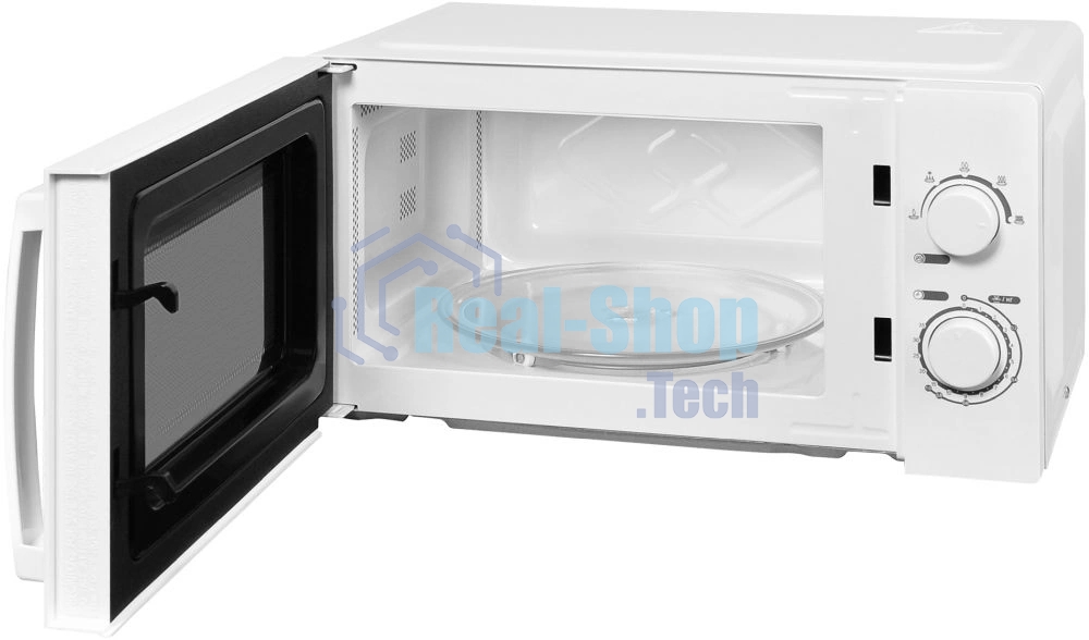Микроволновая печь Hyundai HYM-M2005 белый, 20 л, 700 Вт, переключатели - поворотный механизм