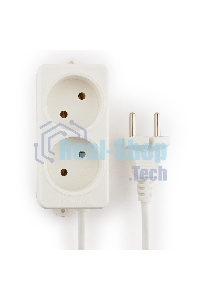 Сетевой фильтр Гарнизон EL-NL2-W-2, 2 розетки, допустимый ток 10А, длина 2 м.