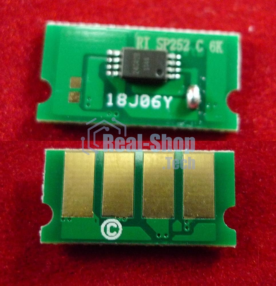 Чип ELP для Ricoh Aficio SP C252Dn/C252Sf/C262Dnw/C262Sf Cyan 6K (SPC252HE)