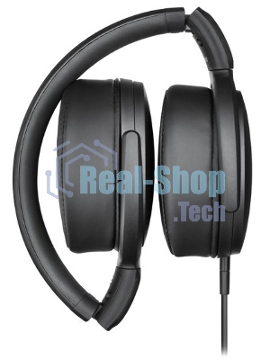 Наушники Sennheiser HD 400S накладные складные закрытые 18-20000Гц съемный кабель 1,4м, угловой jack 3.5мм, 120дБ, микрофон, черные, 508598