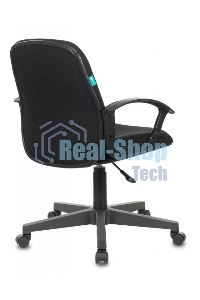 Кресло компьютерное Бюрократ CH-808-LOW/#B 3С11 черный, низкая спинка, сиденье на пиастре