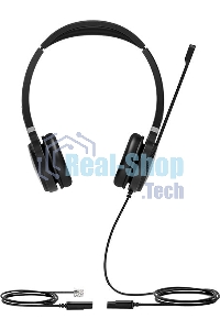 Гарнитура проводная YEALINK YHS36 Dual Дуо, Проводная, HD звук, QD, RJ9, шт