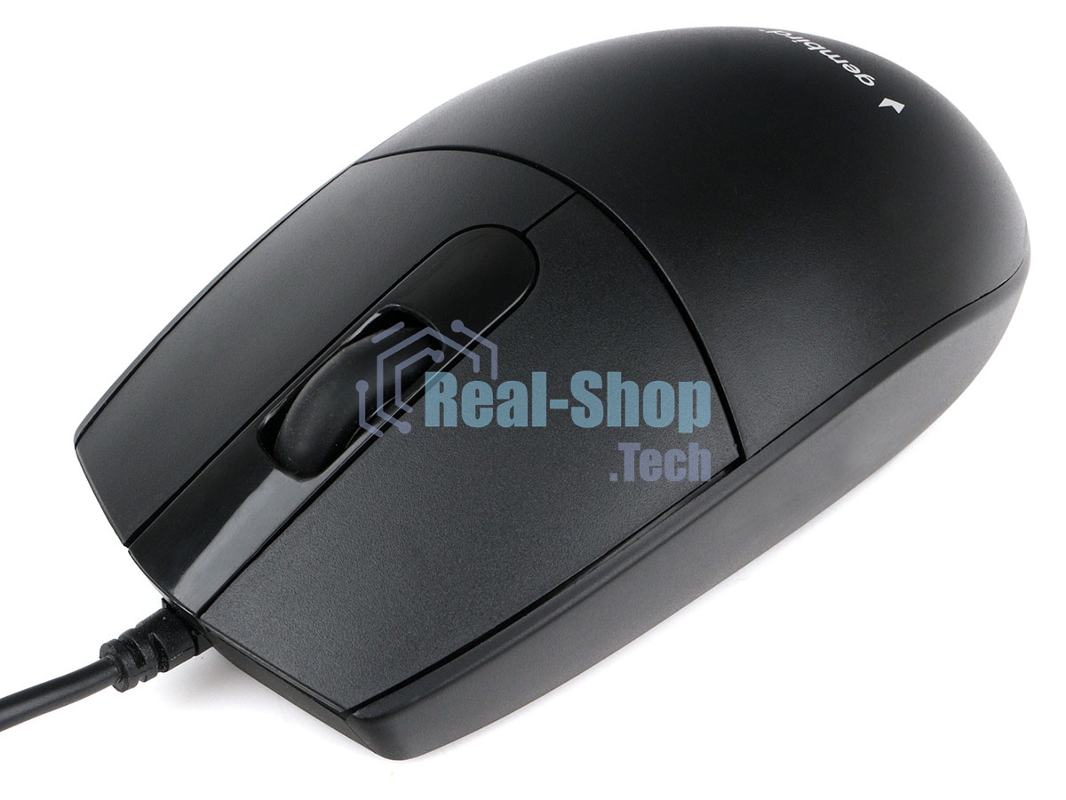 Комплект клавиатура+мышь проводные Gembird KBS-9050, черный,104кл, 3кн., каб.1.5м