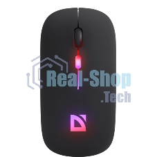 Мышь беспроводная Defender Touch MM-997 черный, 1600 dpi, радиоканал, Bluetooth, USB, кнопки - 4