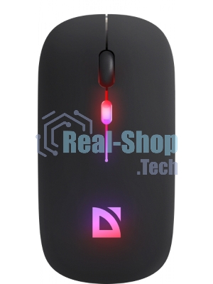 Мышь беспроводная Defender Touch MM-997 черный, 1600 dpi, радиоканал, Bluetooth, USB, кнопки - 4
