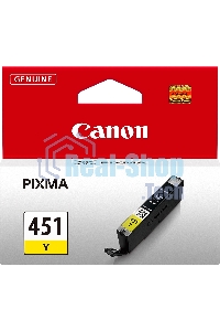 Картридж струйный CLI-451Y (6526B001) для Canon PIXMA iP7240/MG6340/MG5440, Желтый(Yellow), 344стр.