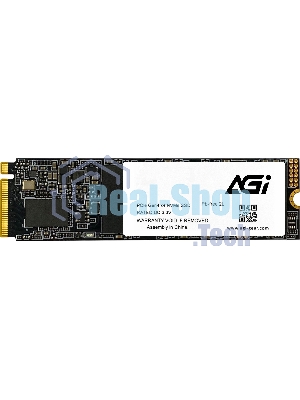 Накопитель SSD AGI AGI1T0G43AI818, 1Tb, PCIe 4.0 x4, M.2 2280, NVMe, R/W 4700/2800
