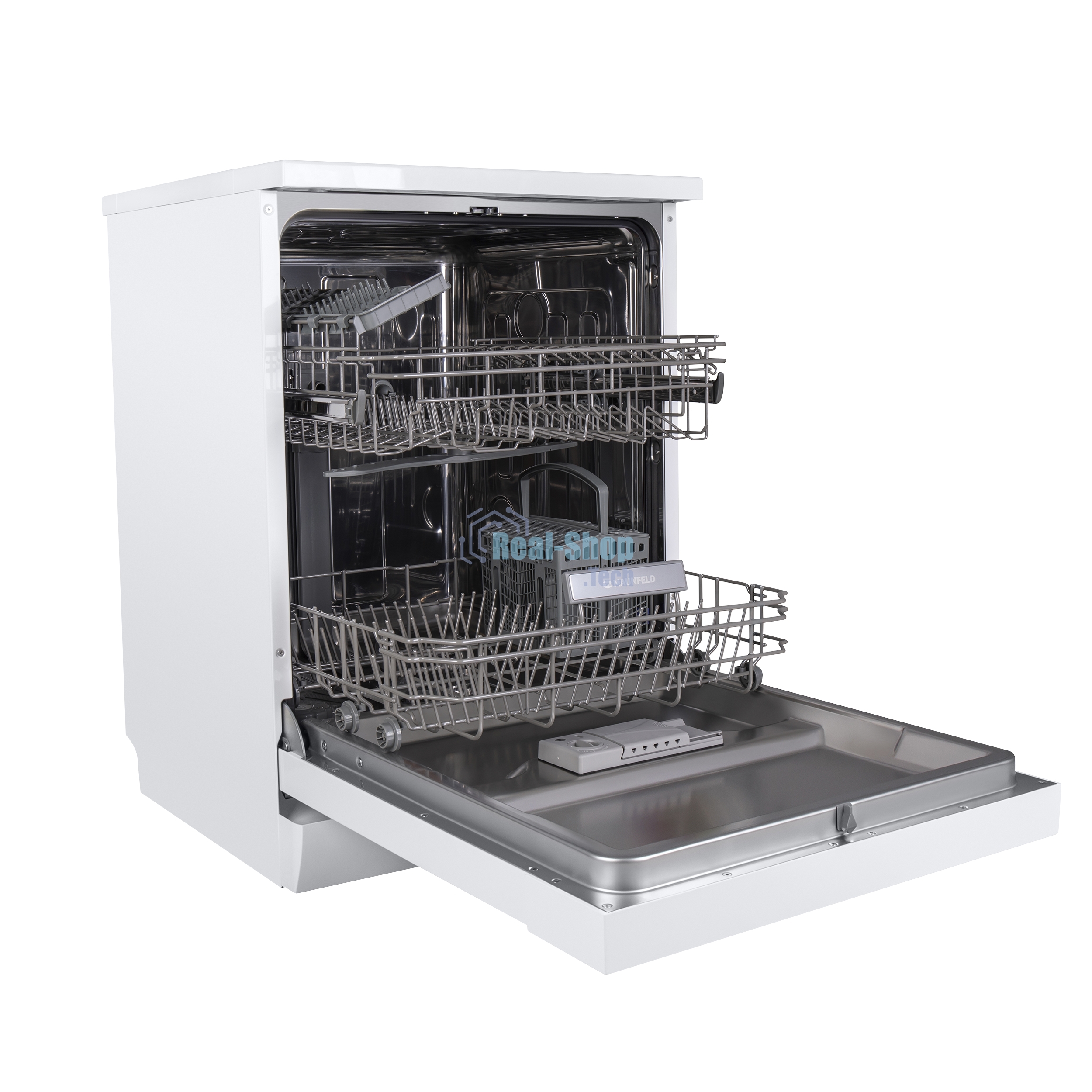 Посудомоечная машина Maunfeld MWF12S, белый, 59.8 см, 12 компл., 52 дБ, класс A+