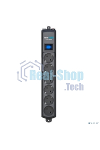 Сетевой фильтр Surge protector Pilot S Max (5 euros + 1GP), 15A/3.5kVA, automatic, 5 m, graphite