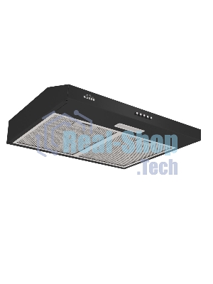 Вытяжка подвесная Elikor ECO BK 60 черная, 59.5 см, 400 куб. м/ч, 55 дБ