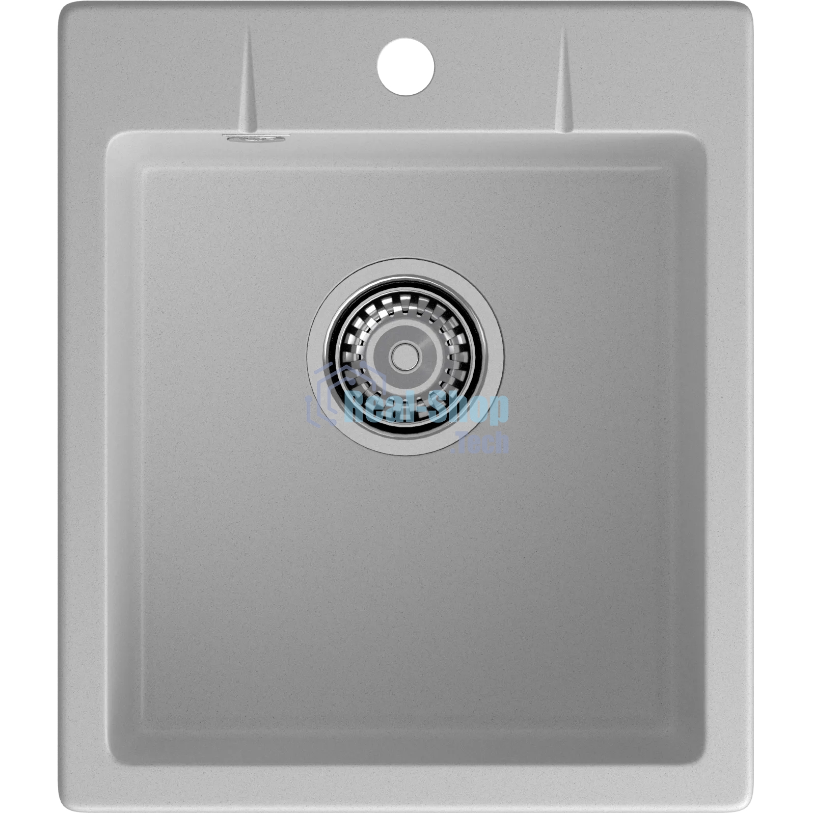 Мойка GRANFEST URBAN 242 1-чаша 420x490мм, монтаж: врезной, материал: кварц, серый