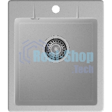 Мойка GRANFEST URBAN 242 1-чаша 420x490мм, монтаж: врезной, материал: кварц, серый