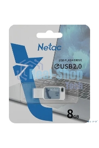 Флешка USB Netac 8Gb UA31 NT03UA31N-008G-20BL USB 2.0 синий