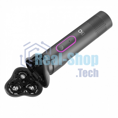 Электробритва BQ SV1008 Gray-Pink. Мощность 5 Вт/Время зарядки 90 минут/Время беспроводной работы 90 минут/Влагозащита IPX6/Электропитание 110-240 В, 50-60 Гц/Ротационная головка бритвы/Мощный мотор/Индикатор заряда батареи/Портативная база для подзарядки/3 насадки в комплекте