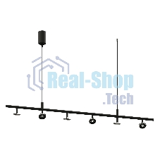Корпус светильника C9006/6 SBK черный песок 1200*60*1200mm MR16 GU5.3/6