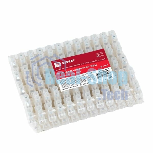 Колодка клеммная (10мм) EKF plc-KK-10-10 10А EKF PROxima