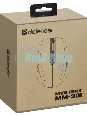 Мышь беспроводная Defender Mystery MM-301 фиолетовый, 1600 dpi, радиоканал, Bluetooth, USB, кнопки - 6