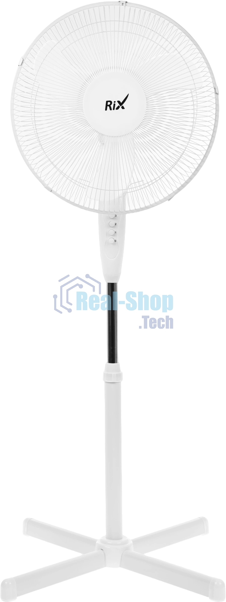 Вентилятор Rix RSF-4000W чёрный, напольный, 45 Вт, 3 скорости, 40 см