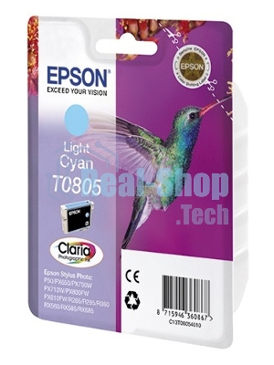 Картридж струйный Epson C13T08054011 светло-голубой для Epson St Ph P50/PX660/PX720WD (330 стр.)