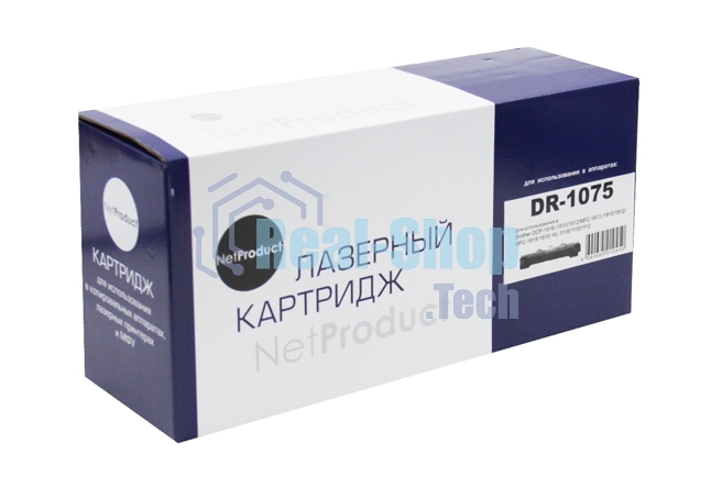 Драм-юнит NetProduct DR-1075 для Brother HL-1010R/1112R/DCP-1510R/1512R/MFC-1810R (NetProduct) NEW DR-1075, 10К