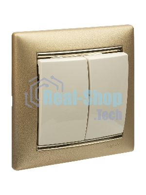 Выключатель Legrand 774305 Valena двухклавишный 10 AX(слоновая кость)