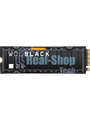 Накопитель SSD WD 2Tb Black SN850X, M.2(22x80мм), NVMe, PCIe 4.0 x4, 3D TLC, R/W 7300/6600Mb/s, IOPs 1 200 000/1 100 000, TbW 1200, DWPD 0.3, with Heat Spreader (12 мес.)