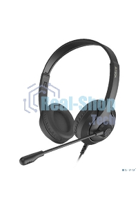 Гарнитура проводная с микрофоном A4Tech Fstyler FH100U черный
