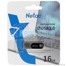 Флешка USB Netac U278 NT03U278N-016G-20PN, 16Gb, USB 2.0, металлическая матовая
